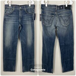 NEW Citizens of Humanity "SID" Classic Straight Jeans Ripley Wash Mens 33 X 33